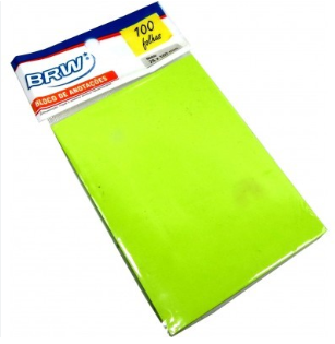 BLOCO ADESIVO 76X102 VERDE BRW